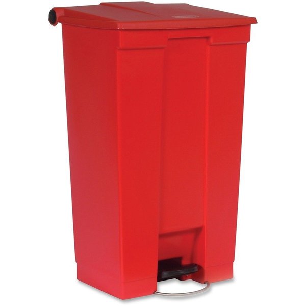 Rubbermaid Commercial 23 gal Step On Container, Red, Plastic; Polyethylene RCP614600RED